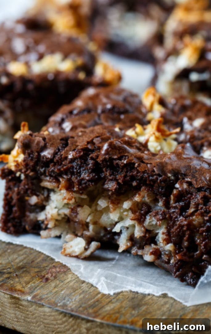 Preparing the simple coconut filling for Macaroon Brownies