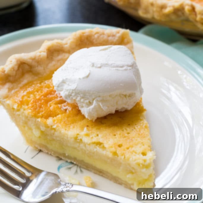 Old-fashioned Buttermilk Pie - a creamy, sweet, and tangy Southern classic dessert