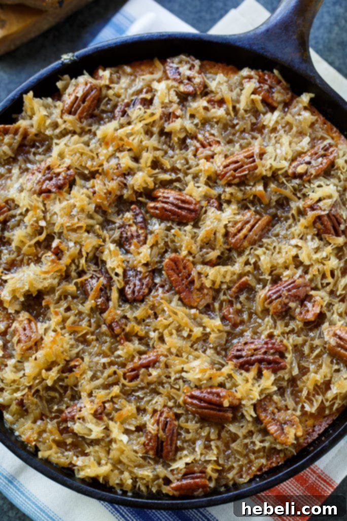 Skillet Sweet Potato Cake with Coconut Icing