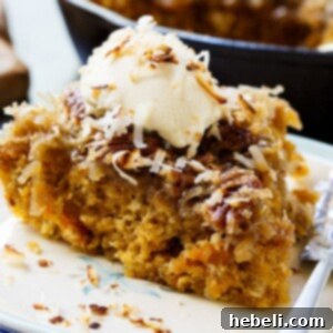 Skillet Sweet Potato Cake with Coconut Icing