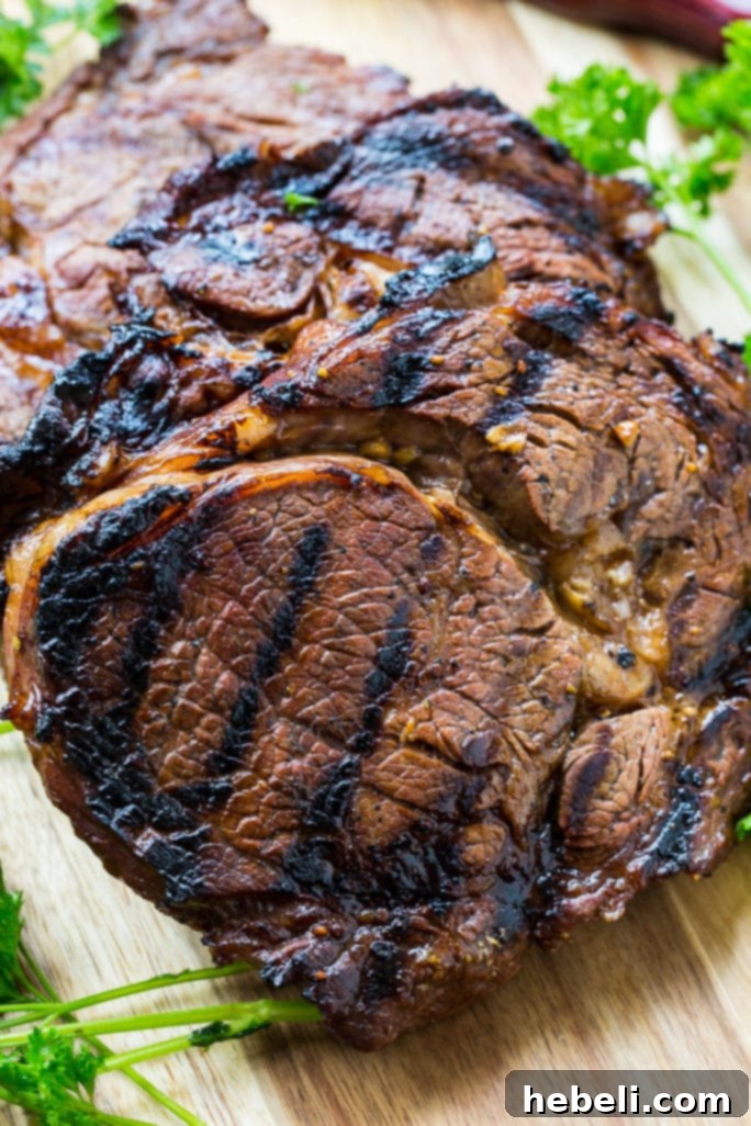Balsamic Soy Rib-Eye Steaks