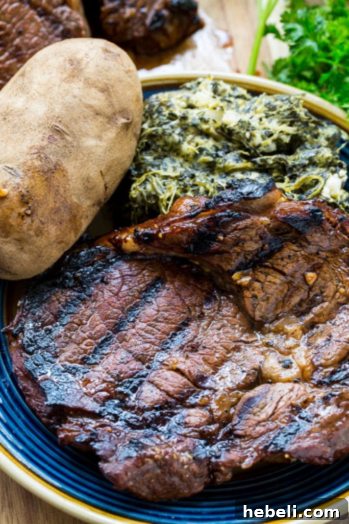 Balsamic Soy Rib-Eye Steaks