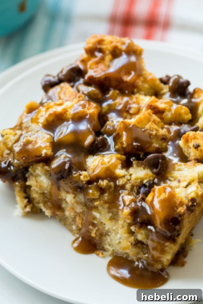 Toffee Biscuit Bread Pudding