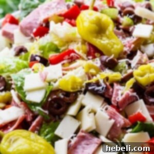Zesty Italian Deli Salad 7 Muffaletta Salad with lots of meat, cheese, and olives