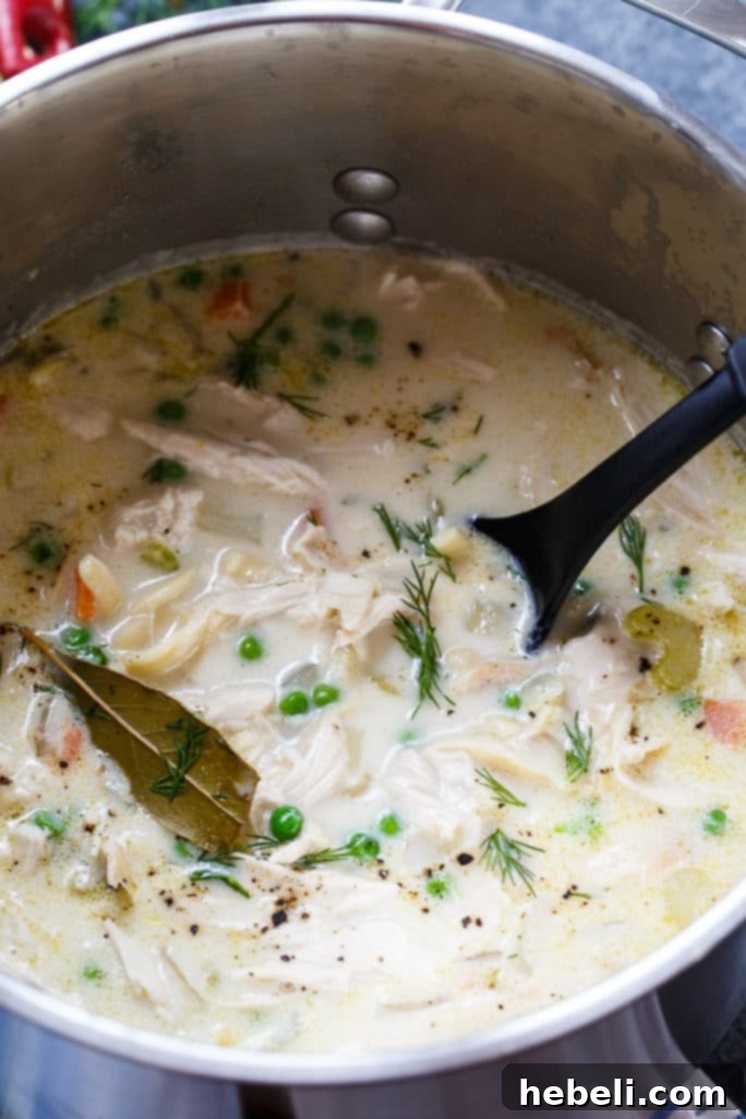 Comforting Chicken Noodle Soup 3 Close-up of shredded rotisserie chicken, perfect for soup