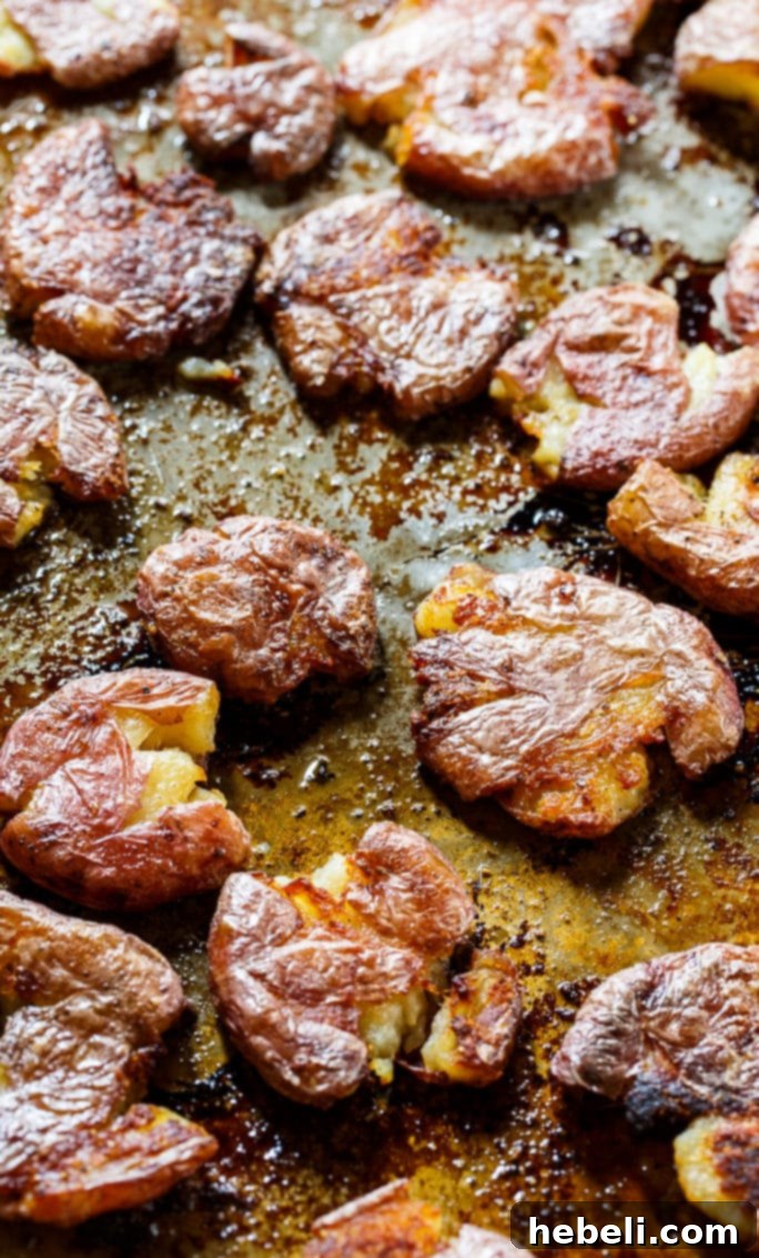 Zesty Salt & Vinegar Roasties 3 Close-up of roasted salt and vinegar potatoes with a crispy texture.