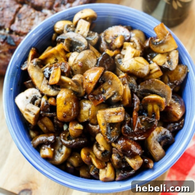 Balsamic Glazed Mushrooms 2 Delicious Sautéed Balsamic Mushrooms
