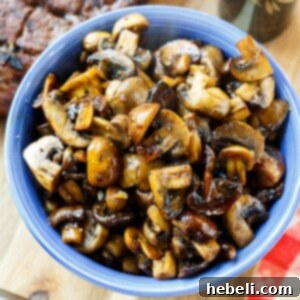 Balsamic Glazed Mushrooms 6 Balsamic Mushrooms - Finished Dish