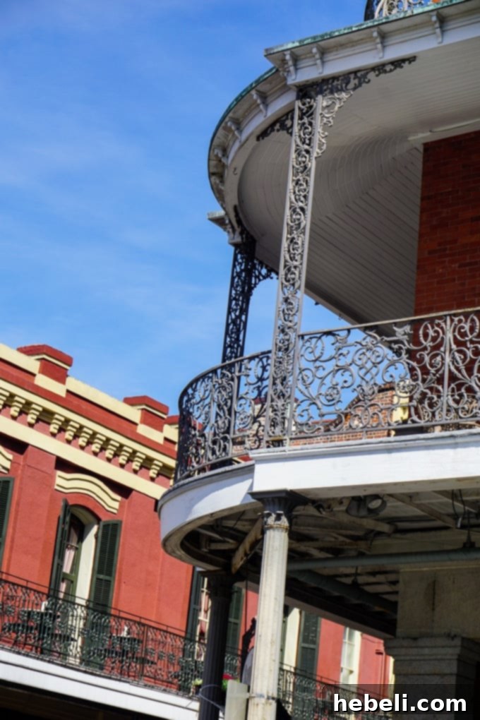 The charming streets of the French Quarter in New Orleans
