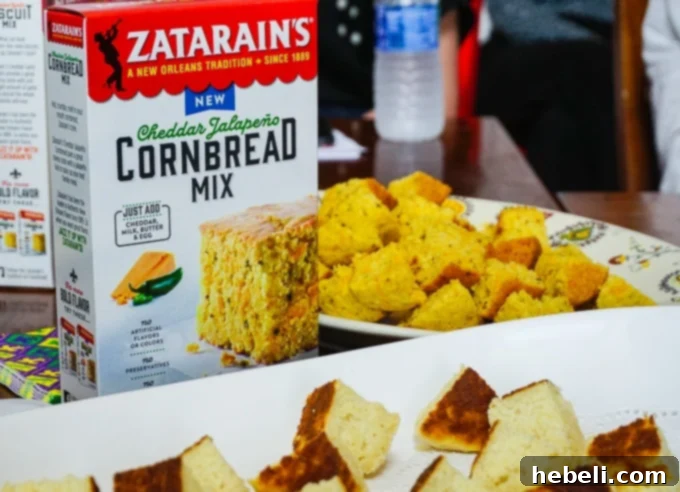 Assortment of Zatarain's new cornbread mixes