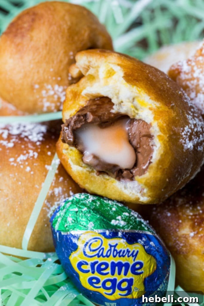 Crispy Cadbury Creme Egg Indulgence 4 Deep Fried Cadbury Creme Eggs - dough wrapping process