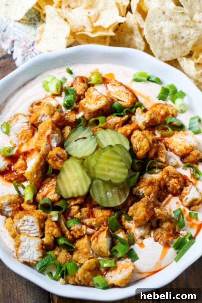 Key ingredients for Nashville Hot Chicken Dip, including cream cheese, buttermilk, hot sauce, honey, and spices.