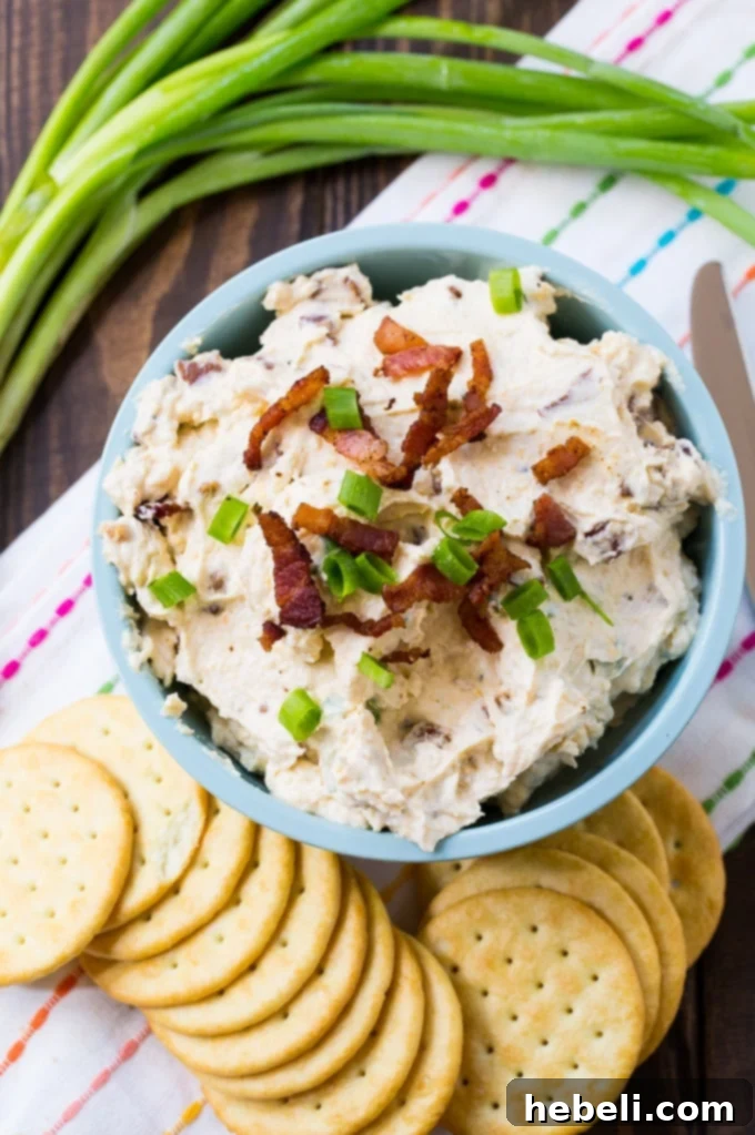 Bacon Horseradish Spread- serve with crackers for an easy party food.