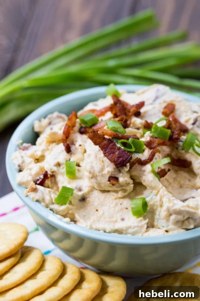 Bacon Horseradish Spread has tons of bacon flavor