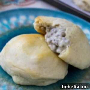 Sausage Gravy Stuffed Biscuits recipe image