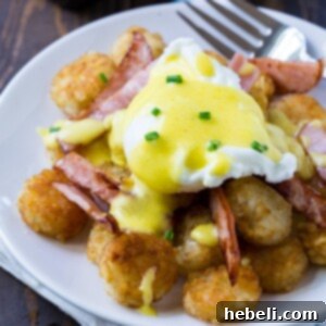 Tater Tot Eggs Benedict recipe thumbnail image