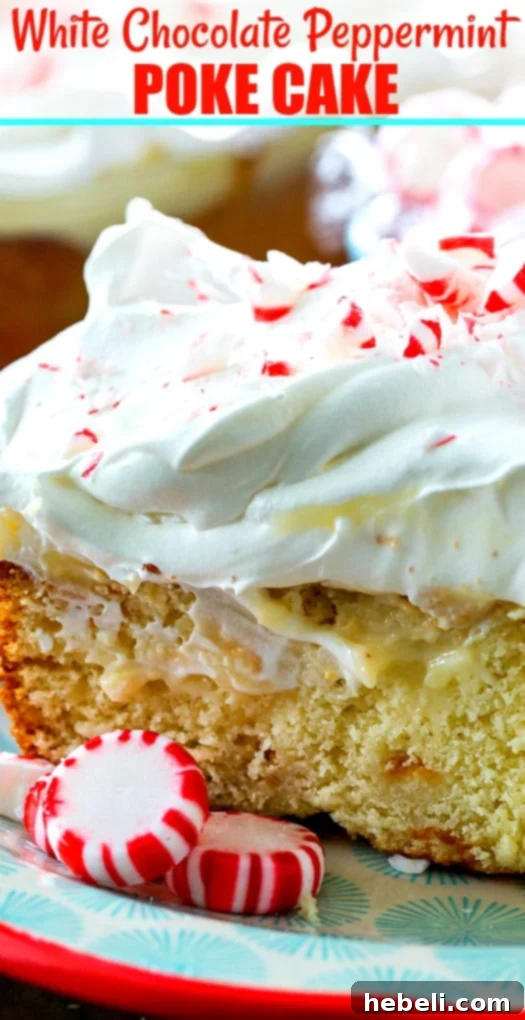 Frosty White Chocolate Peppermint Poke Cake 6 img 18889 7