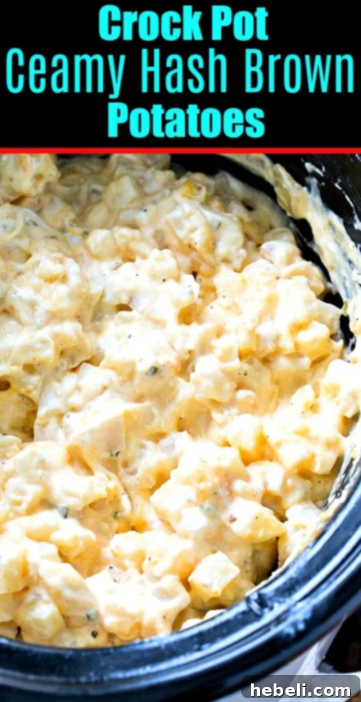 Crock Pot Creamy Hash Brown Casserole 5 Crock Pot Creamy Hash Brown Potatoes