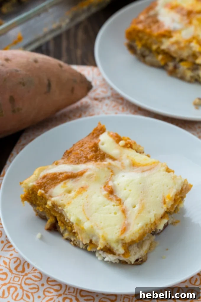 Spiced Sweet Potato Cheesecake Bars 3 Sweet Potato Cream Cheese Bars