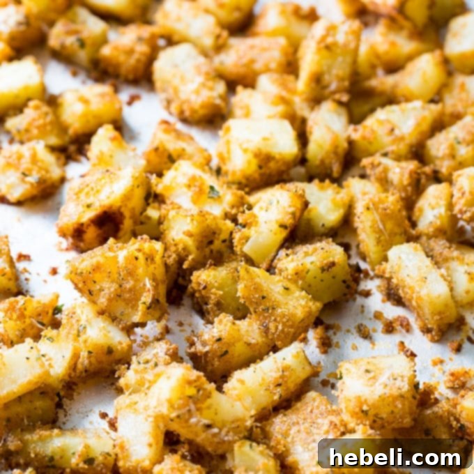 Crispy Ranch Baked Potatoes 2 Crispy Shake and Bake Ranch Potatoes with a golden crust