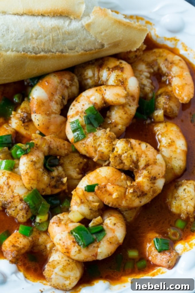 Homemade Bubba Gump Shrimp 3 A close-up shot of Bubba Gump Copycat Shrimp, showcasing the rich sauce and perfectly cooked prawns.