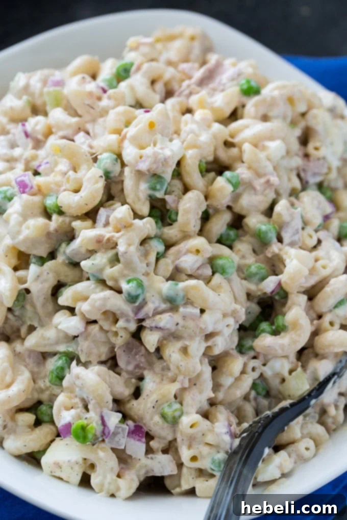 Creamy Tuna Macaroni Salad 5 Tuna Macaroni Salad makes a classic picnic side