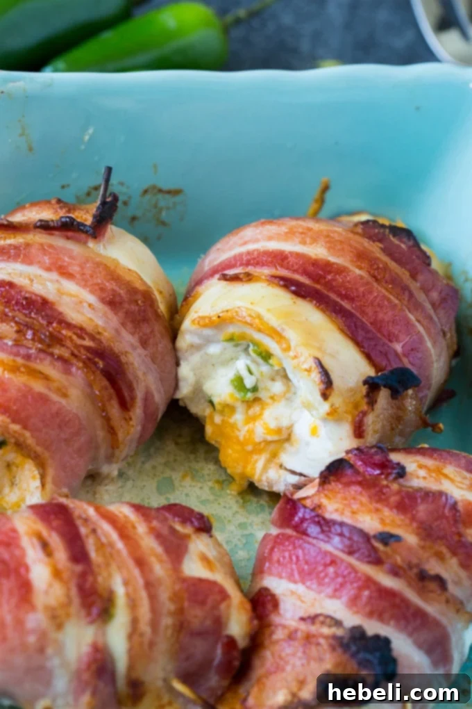 Preparing the filling for Bacon Wrapped Jalapeno Popper Stuffed Chicken