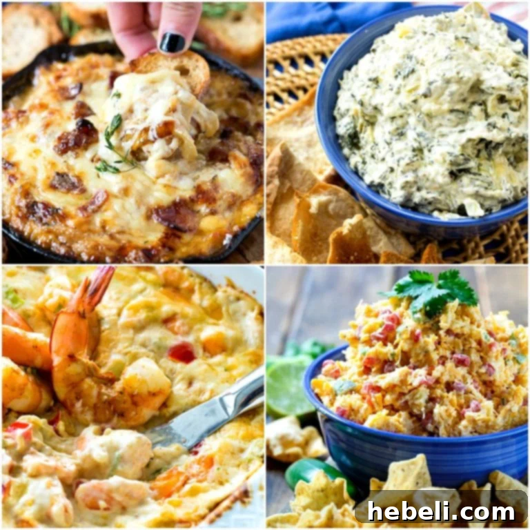Showstopping Party Dips 2 A vibrant selection of amazing party dips, perfect for any social gathering.