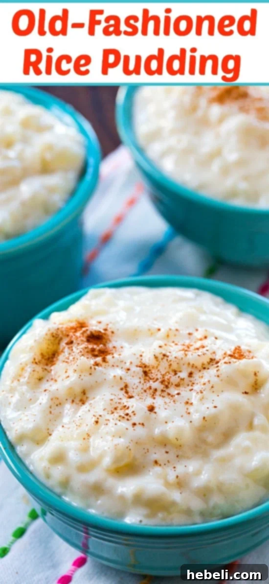 Grandma's Rice Pudding 8 A delightful bowl of Old-Fashioned Rice Pudding, ready to be enjoyed as a sweet, comforting dessert. #dessert #easyrecipe #ricepudding #classicdessert