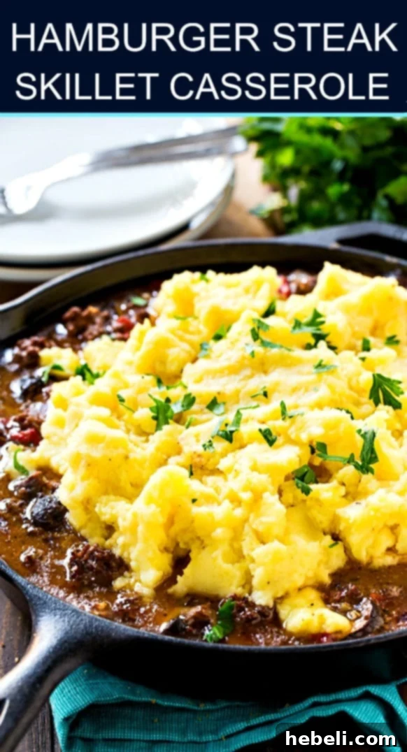 Hearty Skillet Steak Bake 6 Hamburger Steak Skillet Casserole