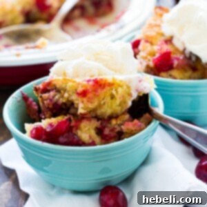 Cranberry Walnut Cobbler