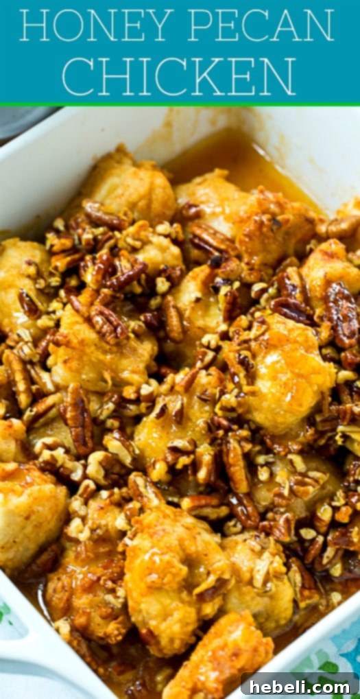 Honey Glazed Pecan Chicken 7 A final, mouth-watering image of Honey Pecan Chicken, ready to be enjoyed.