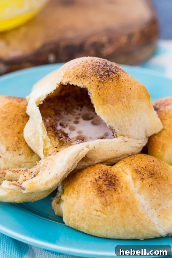 Miracle Morning Rolls 5 Freshly baked Resurrection Rolls made with marshmallows and crescent roll dough, symbolizing the empty tomb.