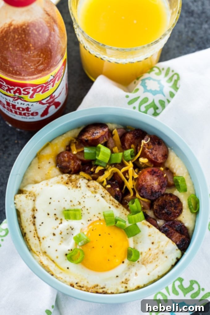 Creamy Cheese Grits Bowl