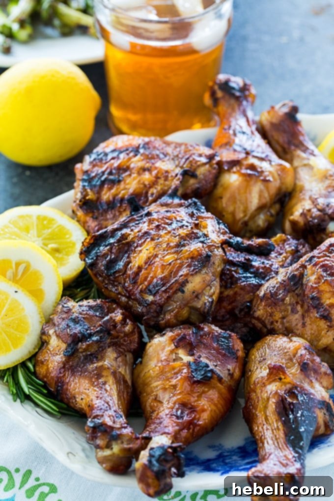 Sweet Tea Grilled Chicken marinated and ready to grill