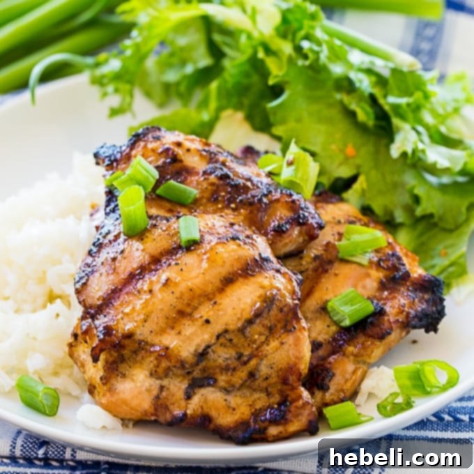 Perfectly Grilled Teriyaki Chicken with a golden crust