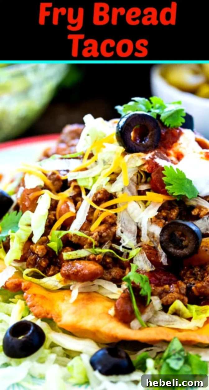 Ultimate Fry Bread Tacos 8 A stunning plate of Fry Bread Tacos, artfully arranged with diverse toppings, highlighting their irresistible appeal.