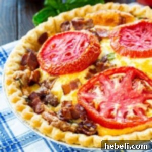 Tomato Pie with Bacon