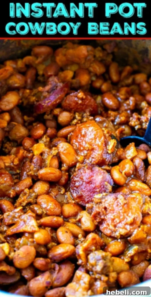 Robust Instant Pot Chuck Wagon Beans 5 Instant Pot Cowboy Beans
