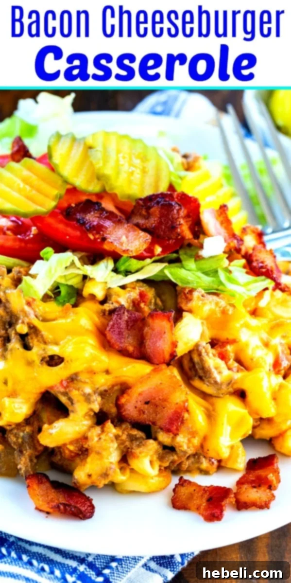 Bacon Cheeseburger Casserole