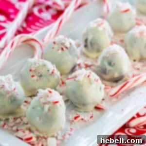 Peppermint Oreo Truffles