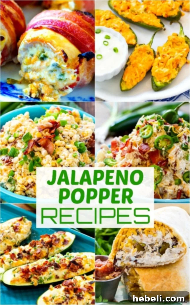 collage of jalapeno popper recipes