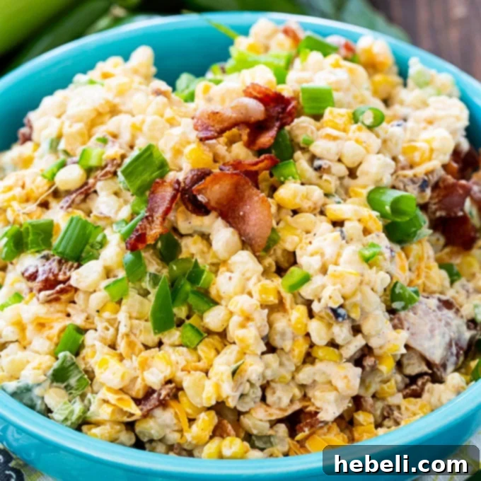 Jalapeno Popper Grilled Corn Salad