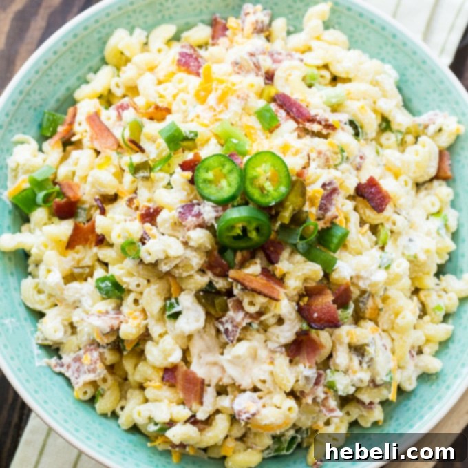 Jalapeno Popper Pasta Salad