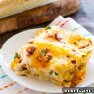 Delicious Chicken Bacon & Ranch Lasagna
