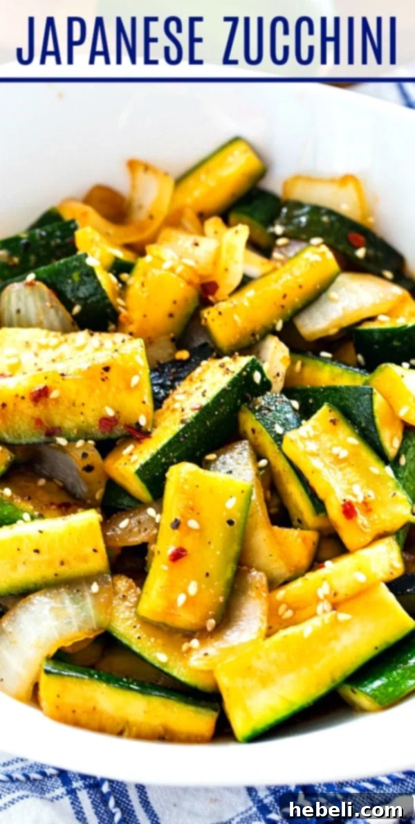 Enjoying Japanese Zucchini Japanese Hibachi-Style Zucchini plated, ready to eat.