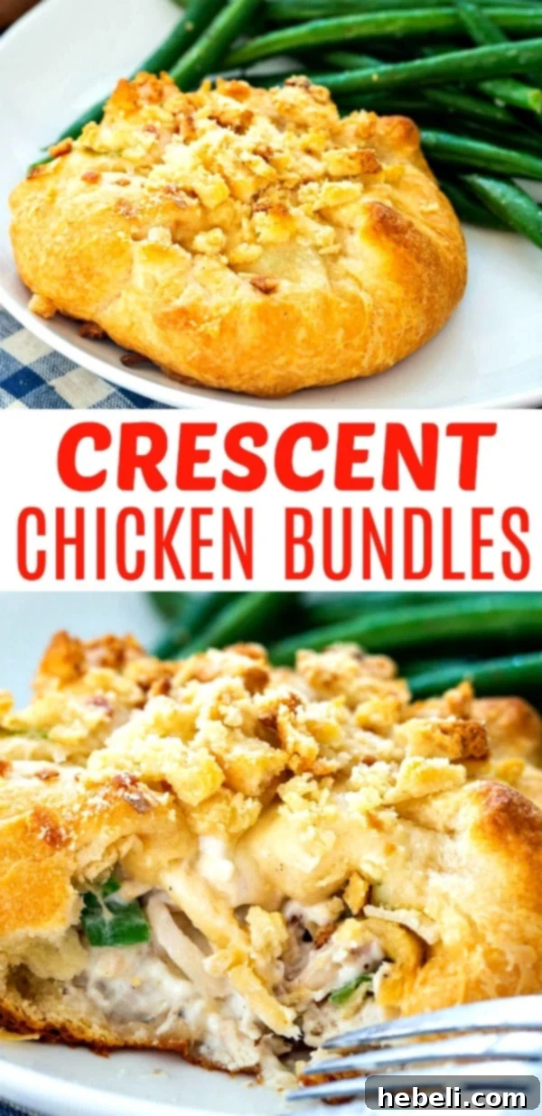 Creamy Crescent Chicken Bundles