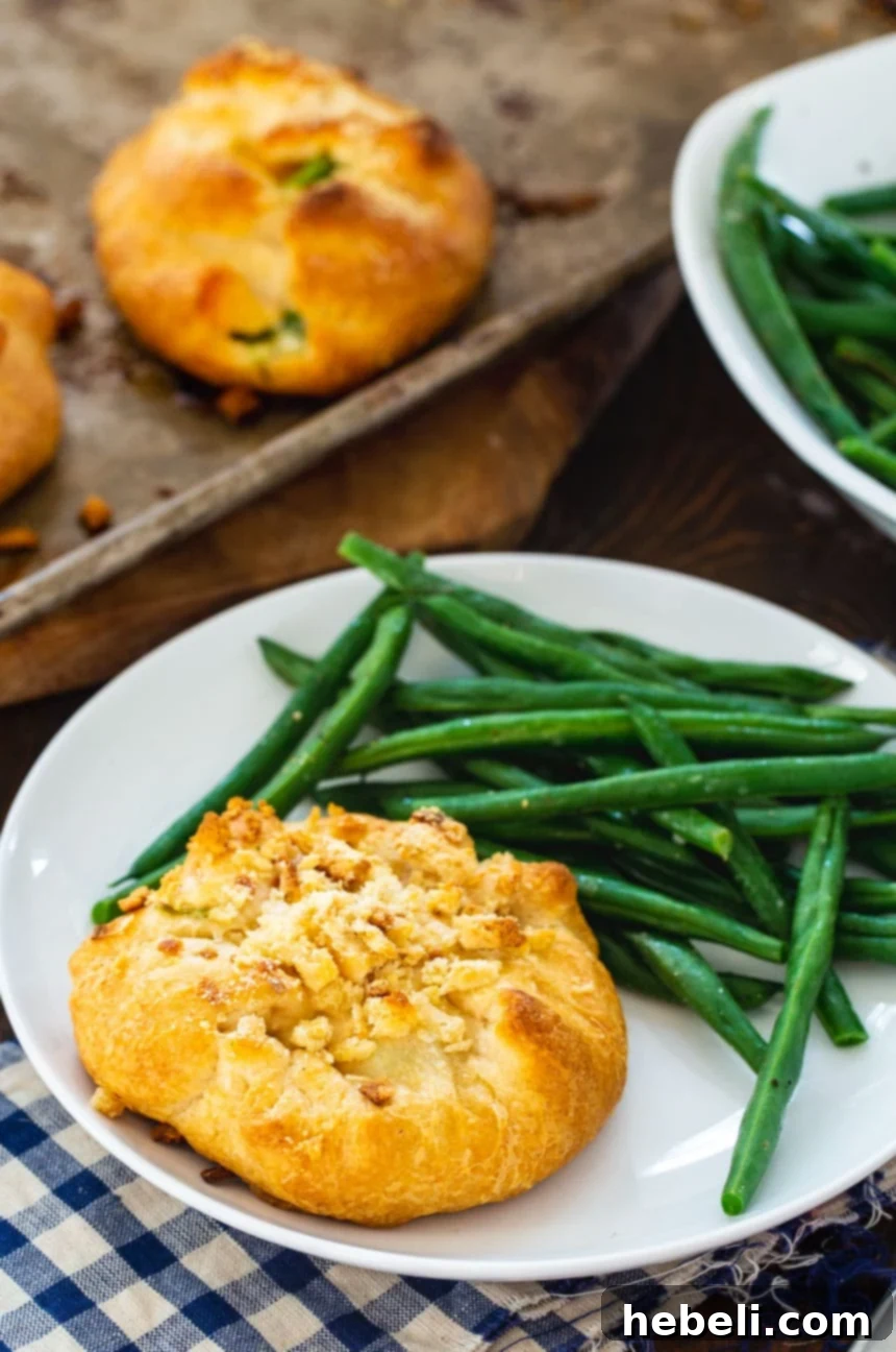 Crescent Chicken Bundles ingredients on a board.