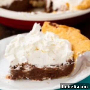 Nutella Pie with Whipped Cream Topping