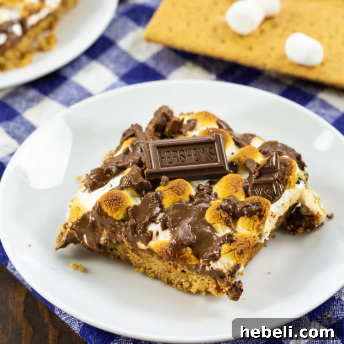 S'mores Bar on a small plate.